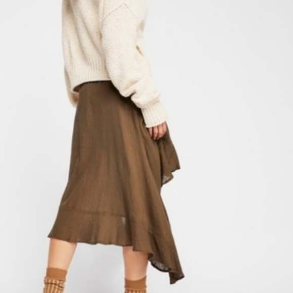 Free People Kas Gauzy Flounce Skirt NWOT - Picture 3 of 5